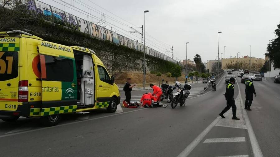 Imagen de archivo de un accidente en Jerez