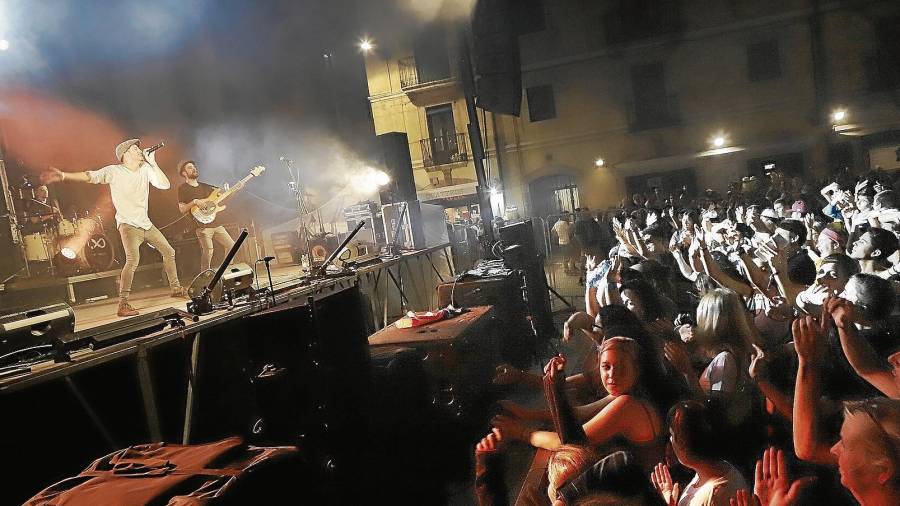 El concierto celebrado en la Plaça de la Font el 17 de septiembre fue el acto más ruidoso, según Farts de Soroll. FOTO: pere ferré/dt