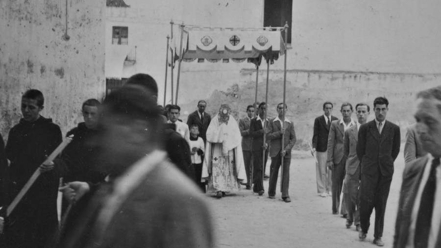 El palio en 1941. FOTO: ISIDRE PAPIOL