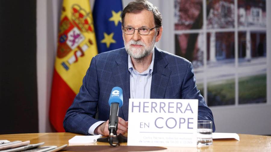 Rajoy en el programa de Herrera en la COPE. EFE