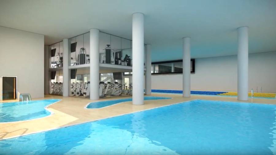 Imagen virtual de las futuras instalaciones de la piscina cubierta municipal FOTO:CEDIDA