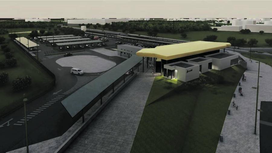 Imagen virtual de la nueva estación de Salou, prevista para 2023. FOTO: CEDIDA