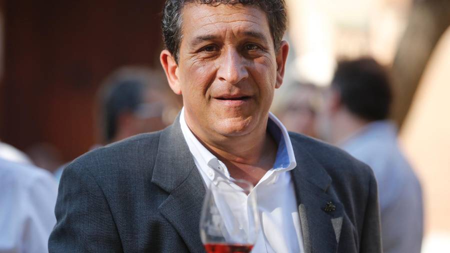 El presidente de la Denominació d’Origen Tarragona, Josep Lluís Grogués, durante la inauguración de la Fira del Vi. Foto: Pere Ferré