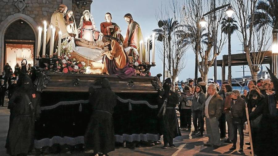 El pas del Sant Enterrament estarà a Venècia fins al novembre. FOTO: Fabián Acidres / DT