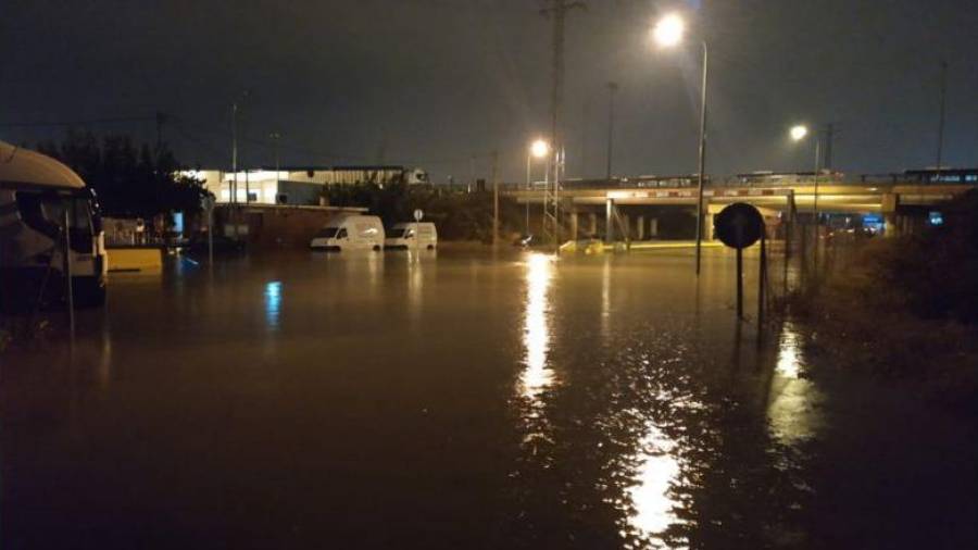 Imagen de archivo de las inundaciones a causa de las últimas lluvias en Tarragona