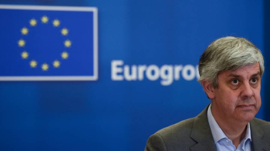 Primer plano del presidente del Eurogrupo, Mario Centeno. Foto: ACN