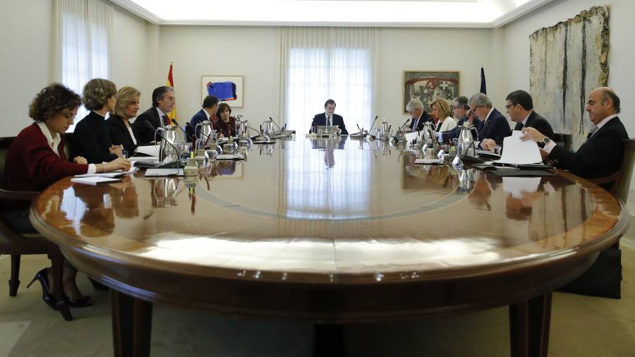 Imatge del consell de ministres que s'ha celebrat aquest matí. Foto: EFE