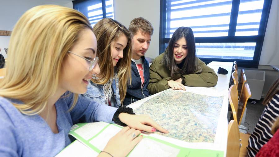 Las Olimpiadas acercan los estudios de geografía a los alumnos de bachillerato. En la imagen, estudiantes de la URV. FOTO: Alba Mariné