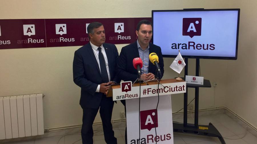 Imagen de la rueda de prensa pronunciada este martes en la sede de Ara Reus. Foto: F.G.