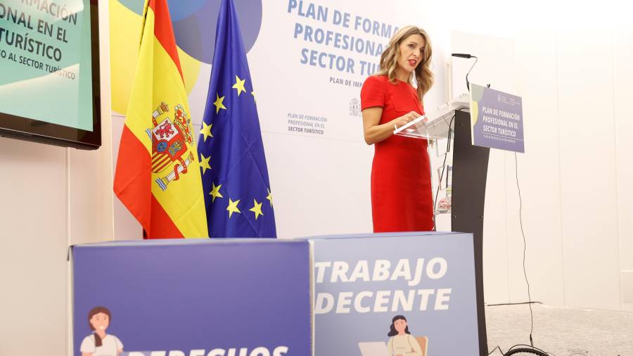 La ministra de Trabajo, Yolanda Díaz.FOTO: EFE
