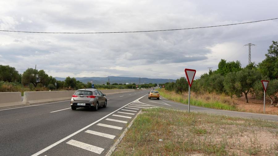 El paso elevado sobre la C-14 dará continuidad al camino de Mas Calvó de Vila-seca. FOTO: Fabián Acidres