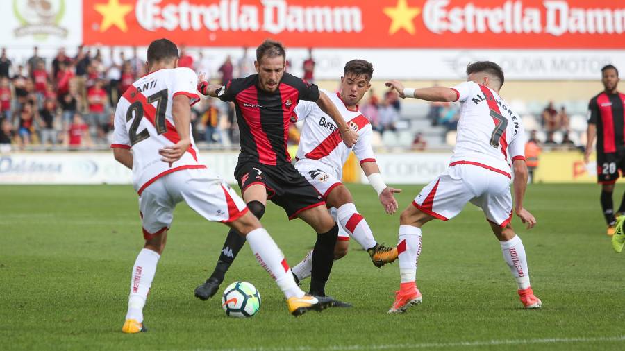 Querol en el partido de la primera vuelta frente al Rayo. Foto: Alfredo González