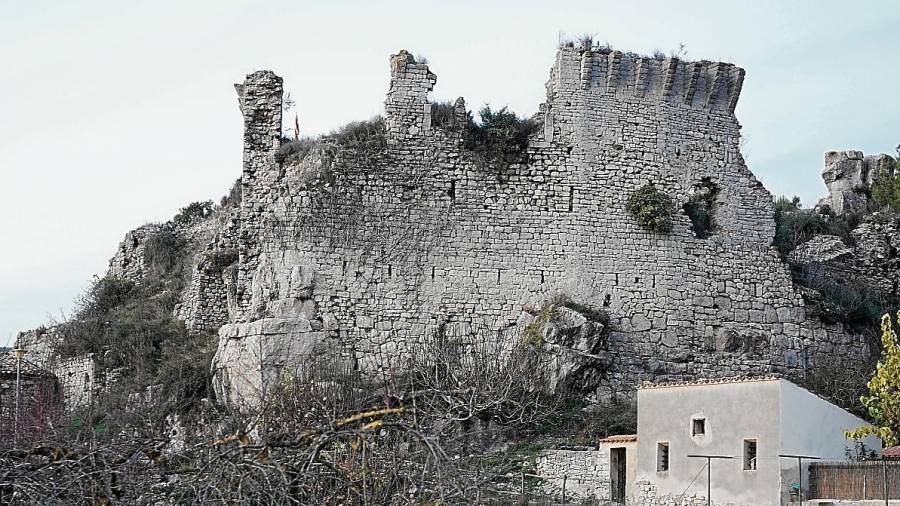 Imatge d’arxiu del castell de Querol del segle X. FOTO: Alba Tudó