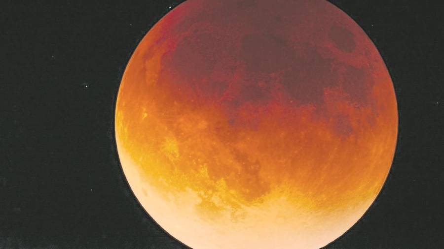 La luna de sangre se podrá ver por completo en Tarragona a partir de las 21.30 horas. Foto: Pixabay