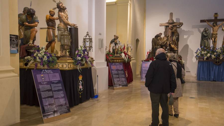 Els passos, obres d’art que es poden veure al Centre d’Interpretació de la Setmana Santa. foto: j. revillas