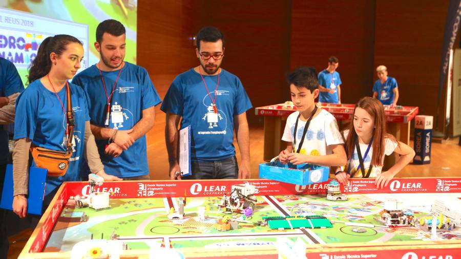 Un equipo durante su participación en la Firts Lego League. Foto: Alba Mariné