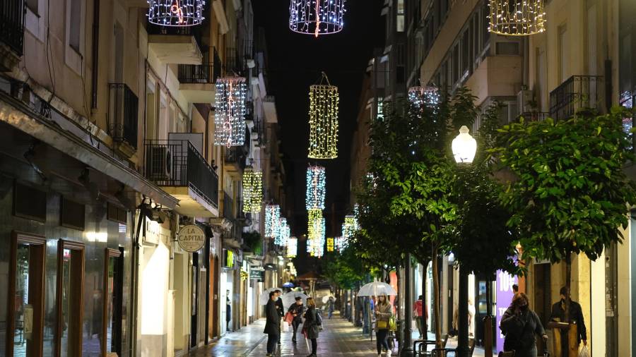 Imagen de las luces de Navidad en Tarragona. Pere Ferré