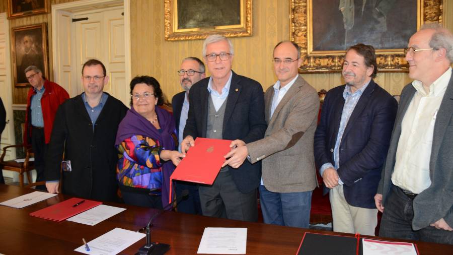 Firma del conveni a Tarragona. FOTO: Ajuntament de Tarragona