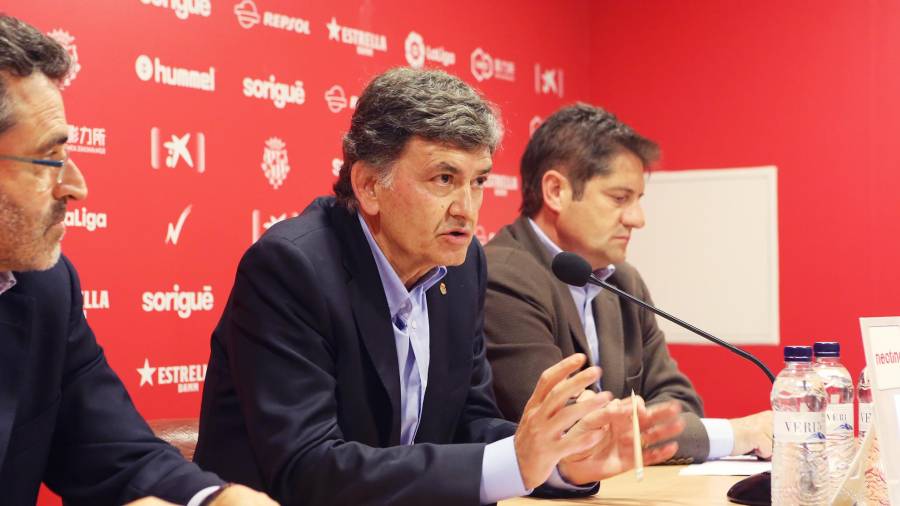 Josep Maria Andreu en la rueda de prensa ofrecida este jueves. Foto: Alba Mariné