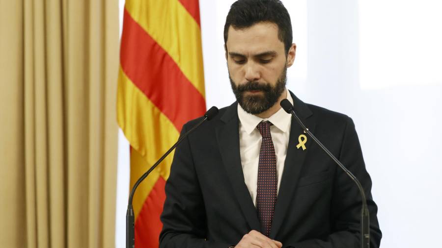 Torrent propone de nuevo a Jordi Sànchez como presidente de la Generalitat. FOTO: EFE