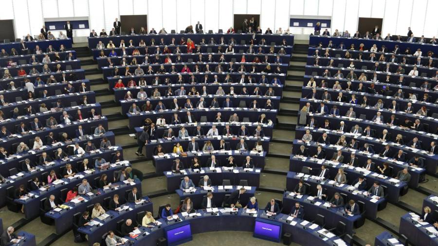 Ple del Parlament Europeu aquest dimecres. Foto: EFE