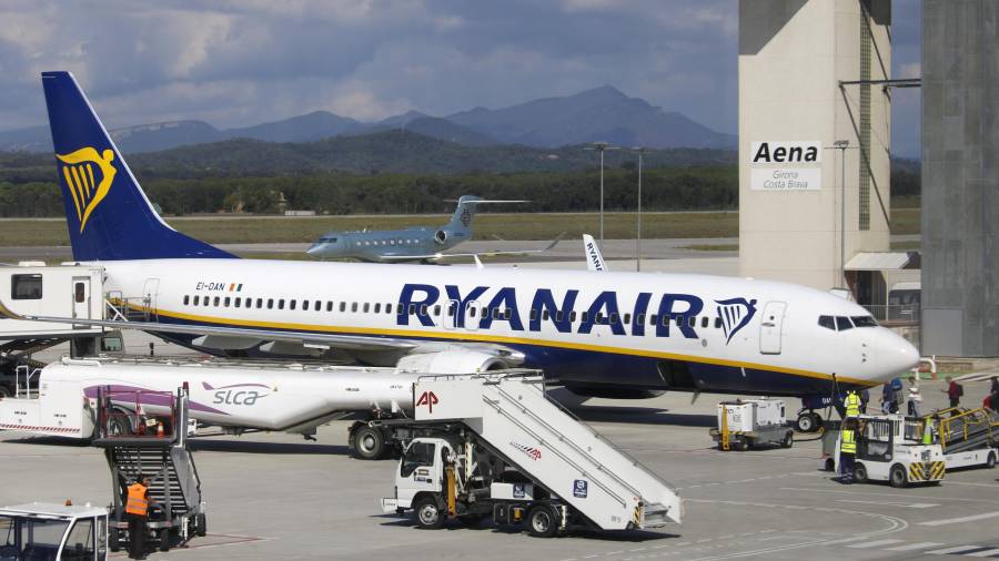 Imagen de archivo de un avión de Ryanair. Cedida
