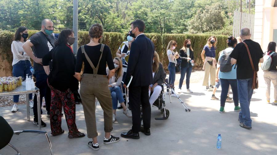 Tras la rueda de prensa de las víctimas del 17A que se han reunido en Torre Jussana de Barcelona para decidir cómo actúan después de la sentencia. Foto: ACN