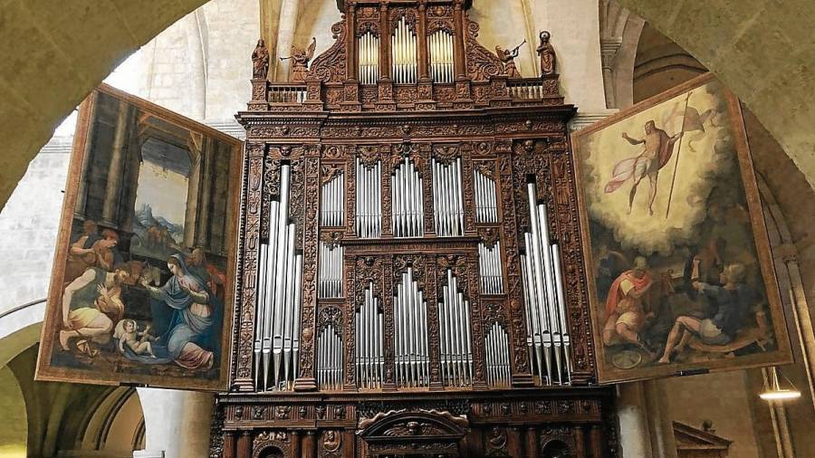 La caja histórica del órgano Mayor fue realizada entre 1562 y 1566 por Jeroni Sanxo. FOTO: DT