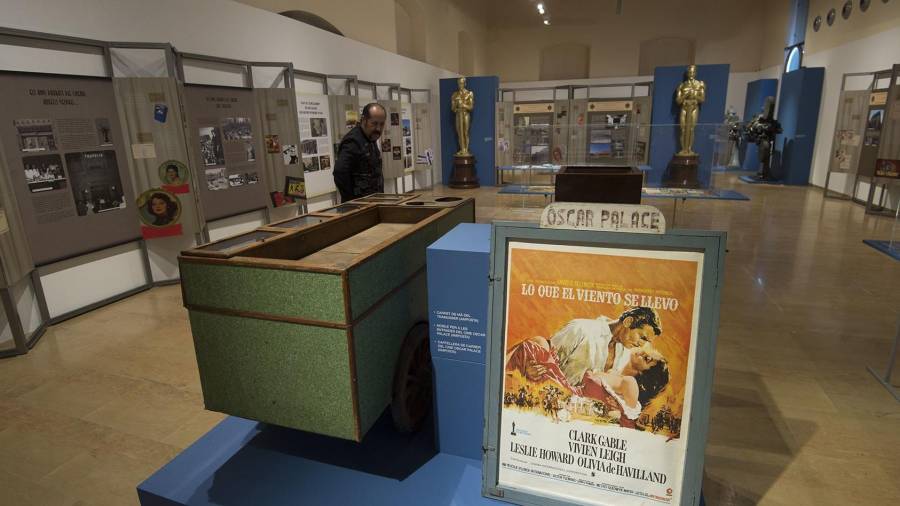 Exposició del Consorci del Museu Terres de l’Ebre, ‘Aquelles tardes... 120 anys de cine a les Terres de l’Ebre’, actualment situada a Móra d’Ebre. FOTO