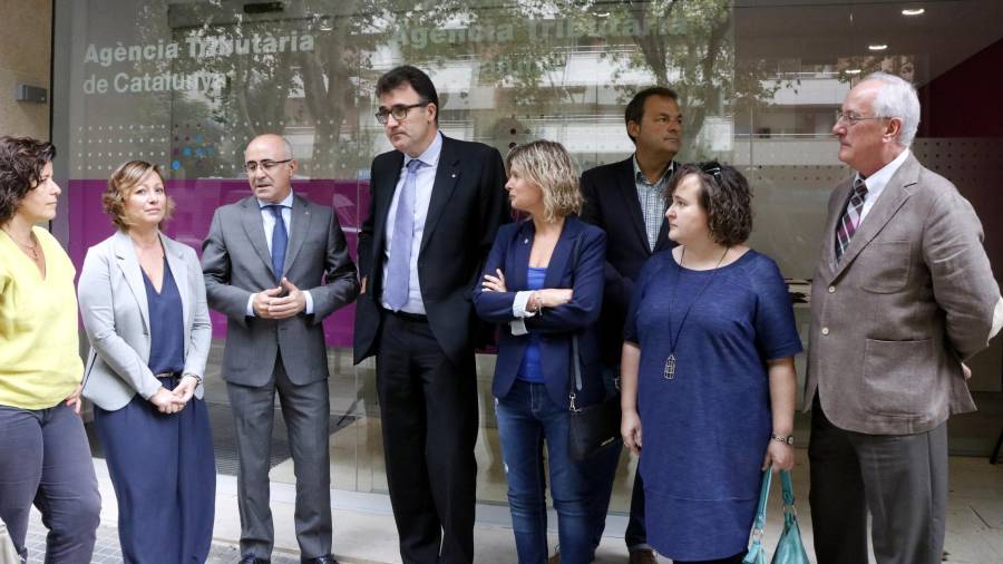 Dos de los altos cargos del Govern de la demarcación de Tarragona -Òscar Peris y Lluís Salvadó- en una imagen de archivo. FOTO: ACN