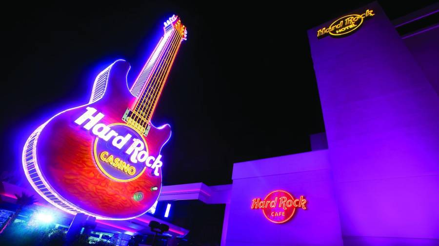Imagen del casino de Hard Rock en Biloxi, Mississipi (Estados Unidos).