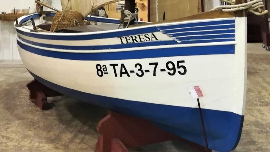 La barca Teresa, expuesta en el Museu del Port. FOTO: Port de Tarragona