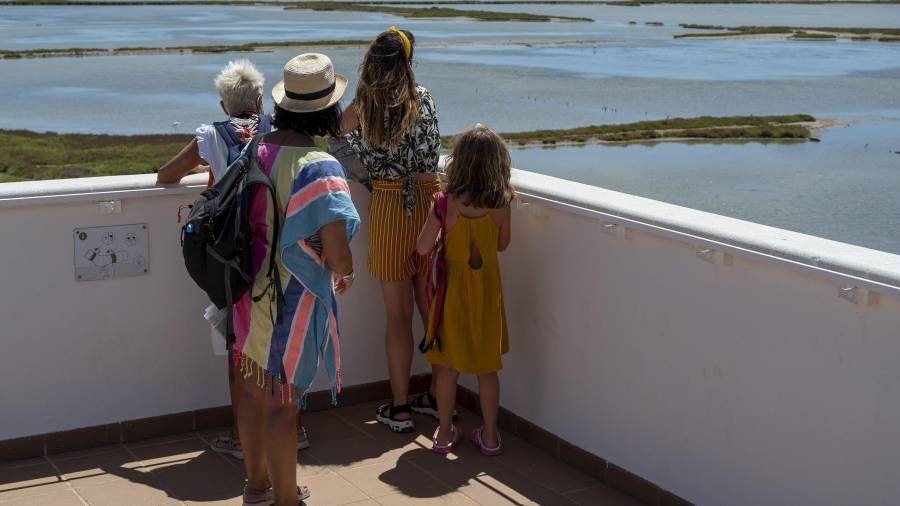 Turistes visitant el Delta de l’Ebre. FOTO: JOAN REVILLAS