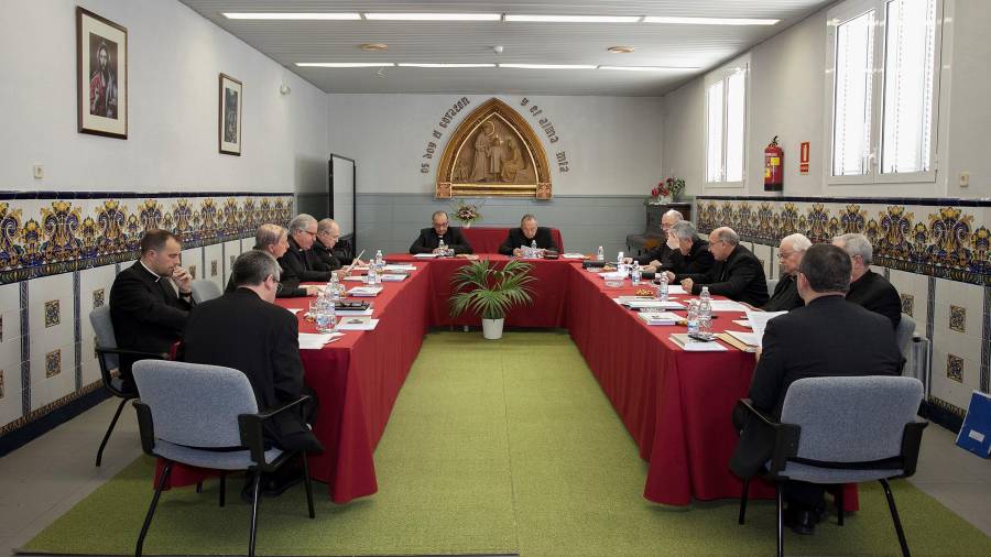 Reunió dels bisbes catalans a Tiana el 16 de febrer del 2018