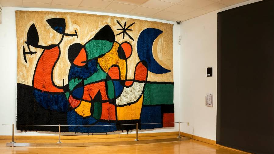 El tapís va ser un regal a un metge que va salvar la vida a la filla de Joan Miró.