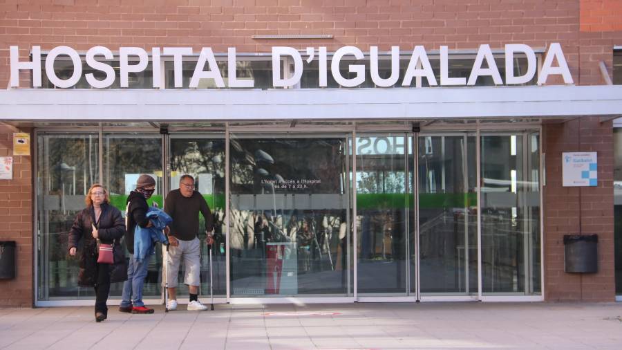 Imagen del 12 de marzo de la entrada del Hospital d'Igualada. Foto: ACN