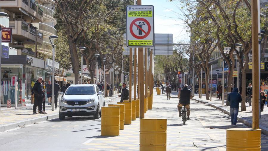 El tramo peatonal de la avenida Carles Buïgas va desde la calle Zaragoza hasta la calle Murillo. FOTO: ALBA MARINÉ