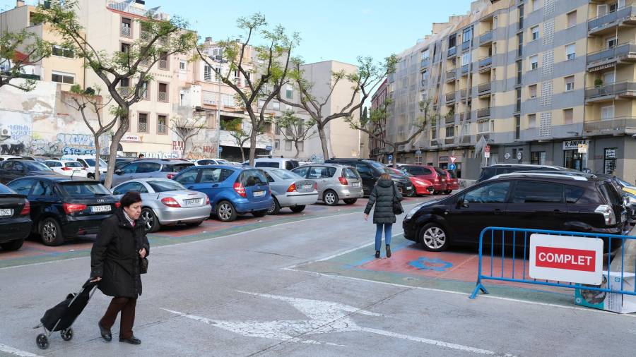 El actual aparcamiento de Riera Miró. FOTO: FABIÁN ACIDRES
