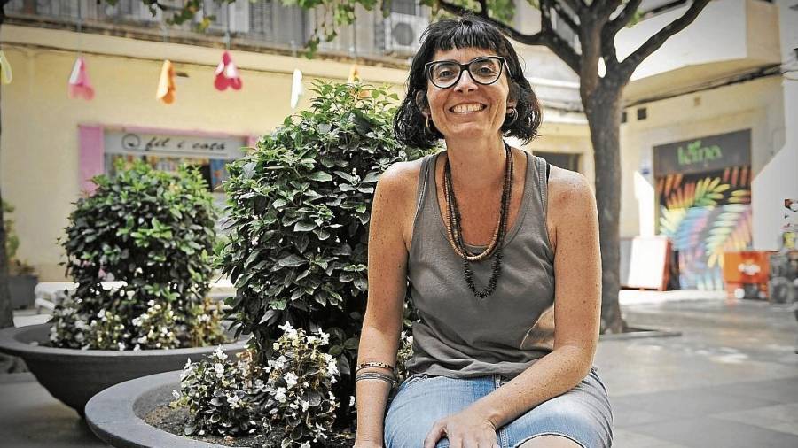Marta Llorens, a la plaça de la Farinera de Reus. FOTO: Alfredo González