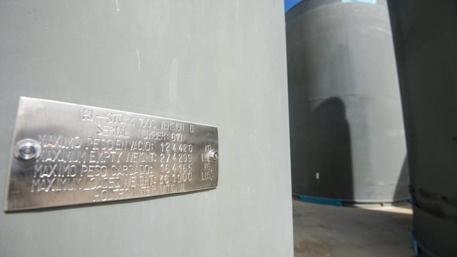 Magatzem individual de residus nuclears d’Ascó. FOTO:JOAN REVILLAS