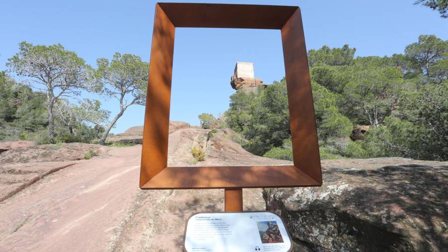 Uno de los paisajes que Miró inmortalizó en Mont-roig del Camp. Foto Alba Mariné
