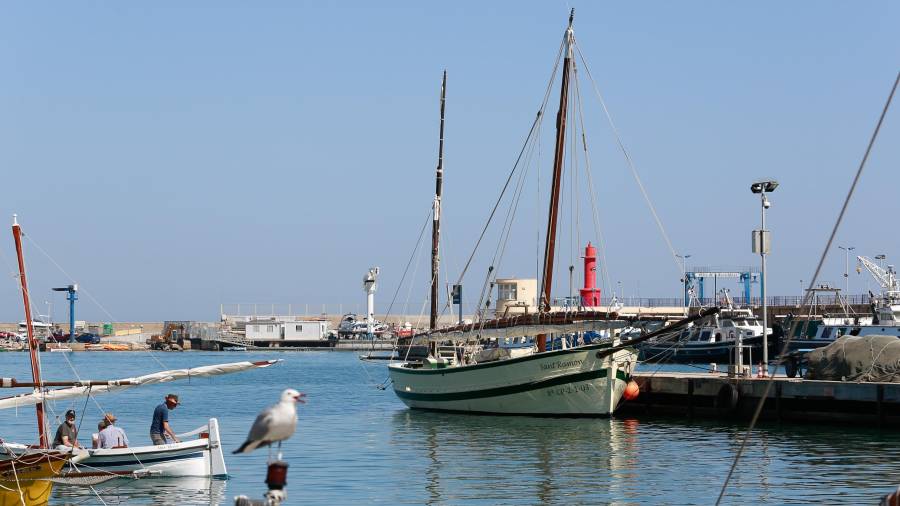 L’embarcació ‘Sant Ramon’ va arribar ahir al matí al port de Cambrils, on s’hi estarà fins demà diumenge. FOTO: FABIÁN ACIDRES