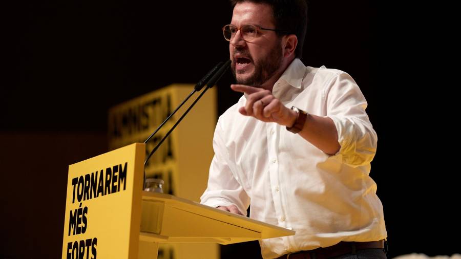Pere Aragonès, actual vicepresidente, podría asumir el mando del ejecutivo catalán. FOTO: EFE