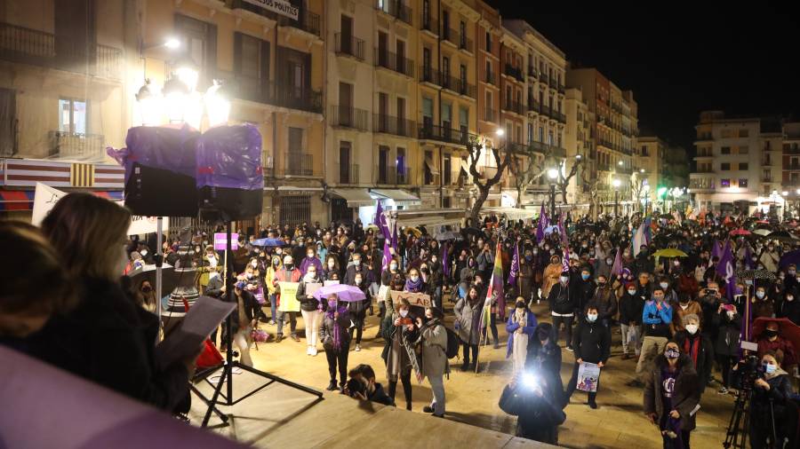 Imagen de la concentración celebrada en Tarragona. Foto: A. Mariné