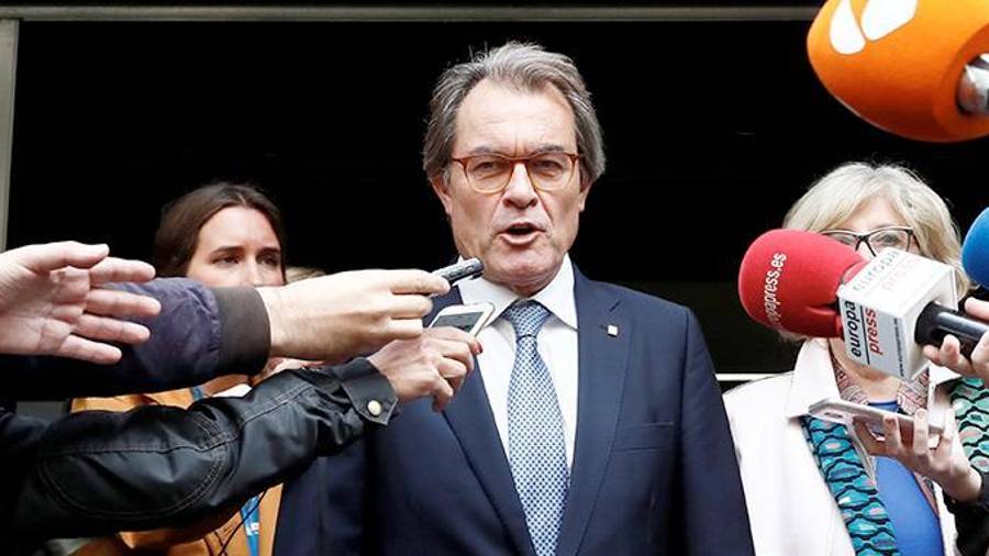 El Tribunal de Cuentas reclama 5,4 millones a los líderes del Procés como el expresidente Artur Mas. Foto: EFE