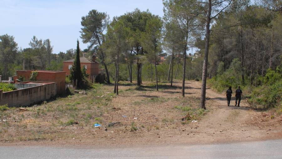 Franja de protección en la urbanización del Camí Vell de Mas d’Enric, en El Catllar. Foto: àngel juanpere
