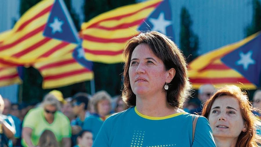 La presidenta de la Assemblea Nacional Catalana (ANC), Elisenda Paluzie, el pasado Onze de Setembre. FOTO: ANC