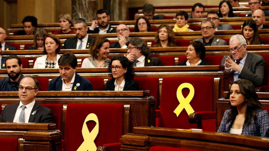 Imagen de archivo del último pleno del Parlament de Catalunya