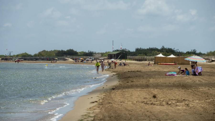 La platja de Riumar, un dels molts atractius turístics del municipi de Deltebre. FOTO: JOAN REVILLAS