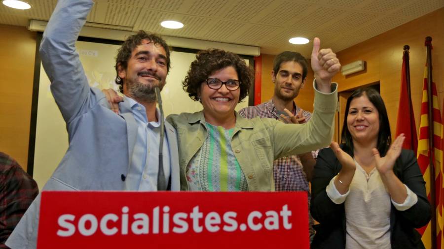 Castillo e Ibarra lideraron la lista del PSC en las elecciones del 27 de septiembre de 2015. FOTO: Pere Ferré